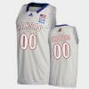Custom Kansas Jayhawks Jersey Name and Number College Basketball Gray
