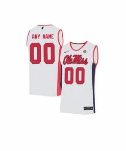 Custom Ole Miss Rebels Jersey College Basketball Name and Number Elite White