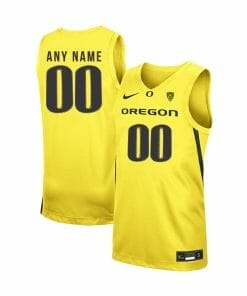Custom Oregon Ducks Jersey College Basketball Name and Number Elite Yellow