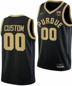 Custom Purdue Boilermakers Jersey Name and Number College Basketball Black