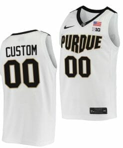 Custom Purdue Boilermakers Jersey Name and Number College Basketball Replica White
