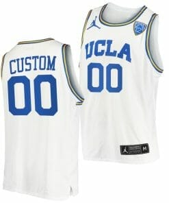 Custom UCLA Bruins Jersey Name and Number College Basketball Home White