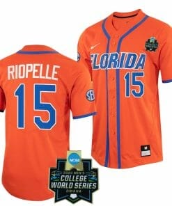 BT Riopelle Jersey Florida Gators #15 Orange NCAA 2023 College World Series Baseball